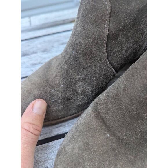 Madewell The Brenner‎ Stacked Heel Ankle Boots women's size 7 brown leather - Picture 4 of 10